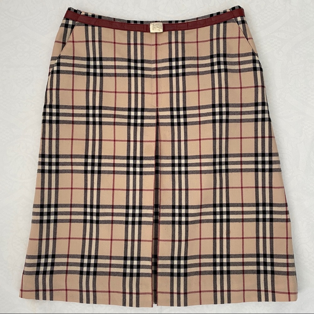 Burberry check skirt